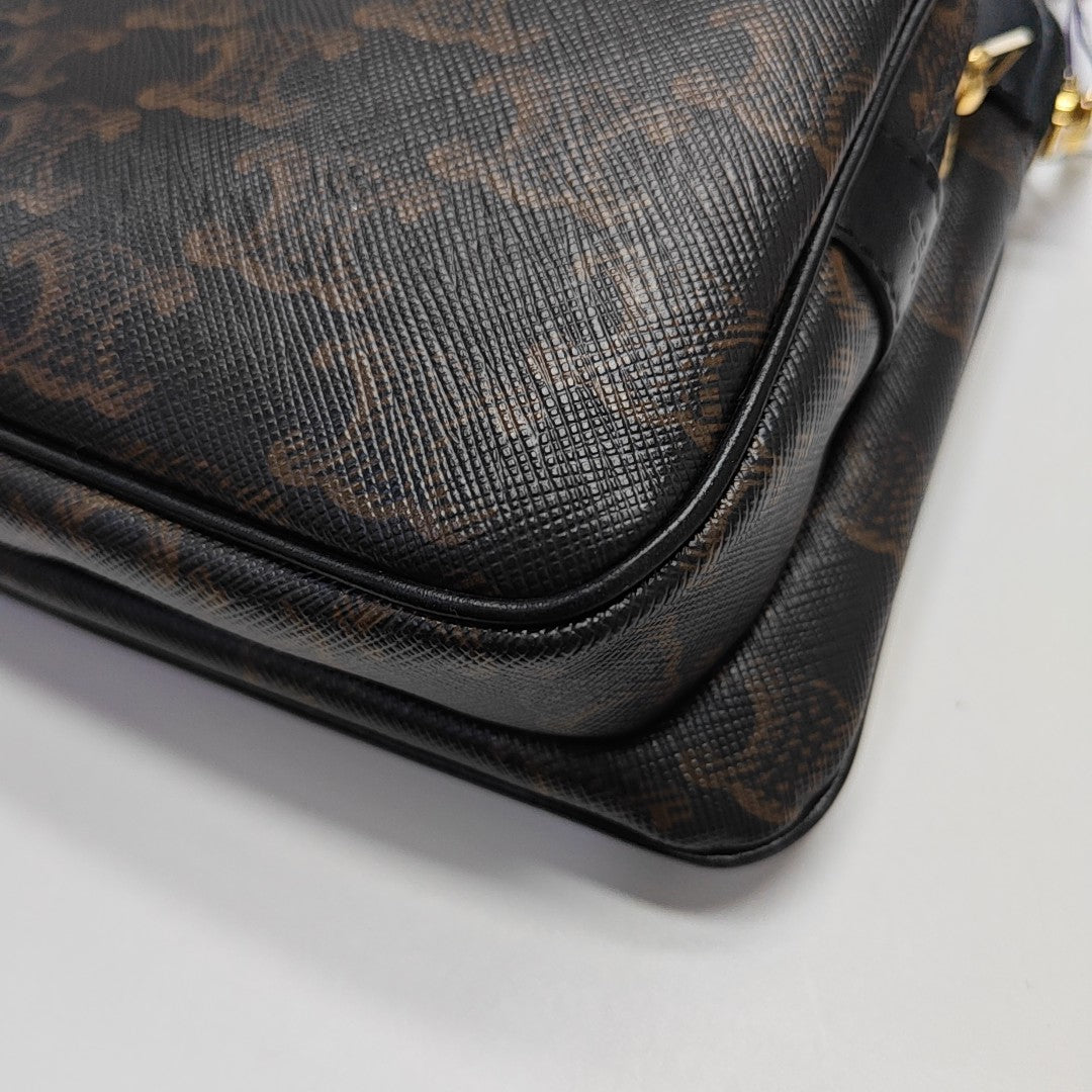 Coated Canvas Small Brown