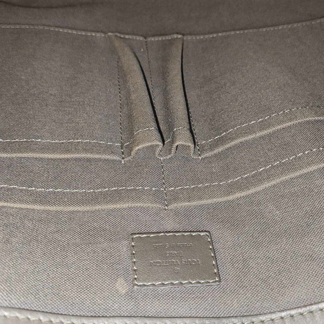 TADAO PM Damier Ebene Calfskin Brown