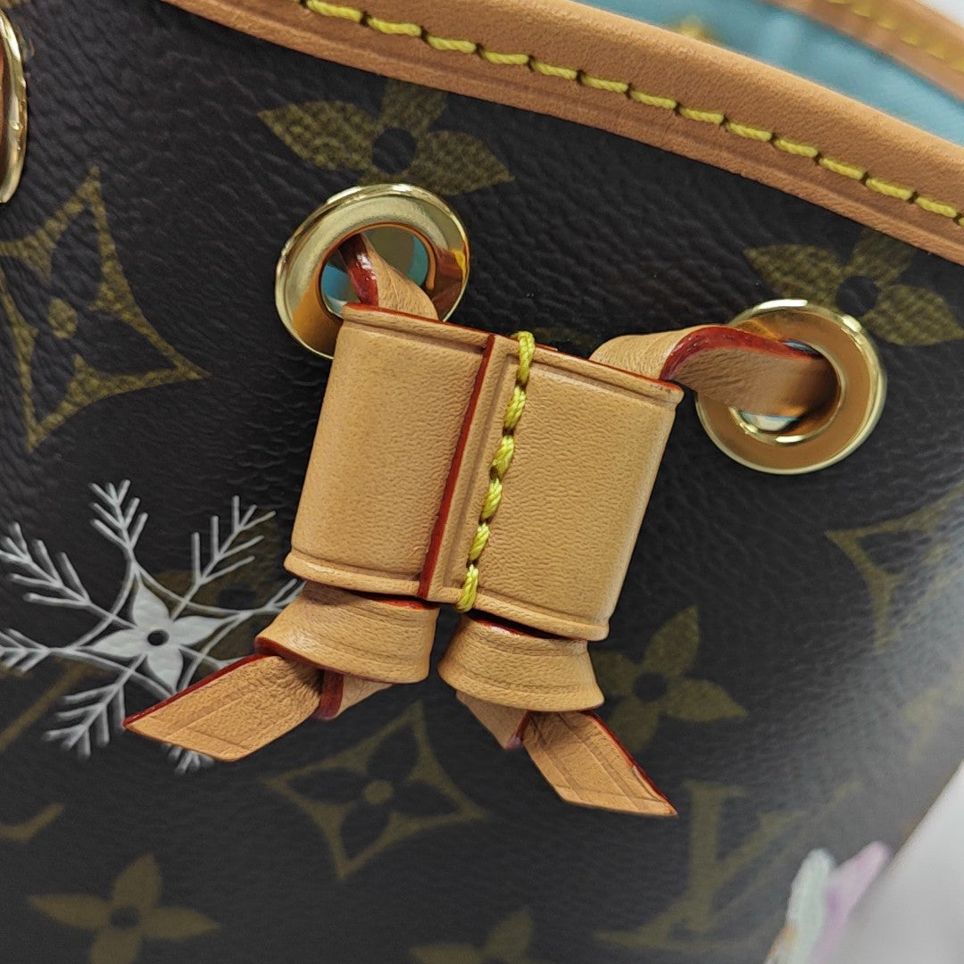 NOÉ Super Mini Monogram Coated Canvas Brown