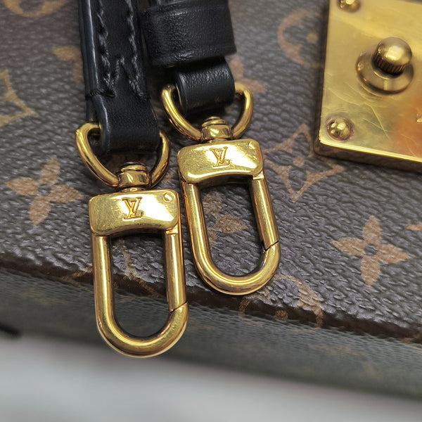 PETITE MALLE Monogram Coated Canvas Brown