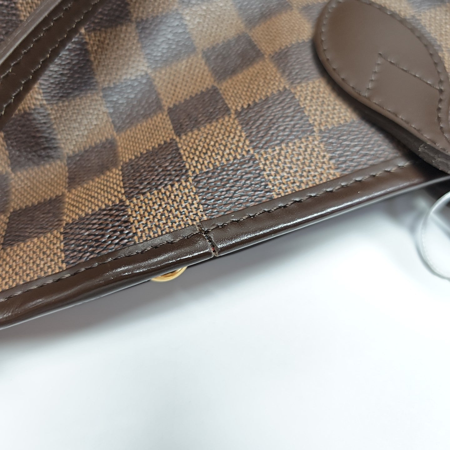 NEVERFULL GM Damier Ebene Coated Canvas Brown