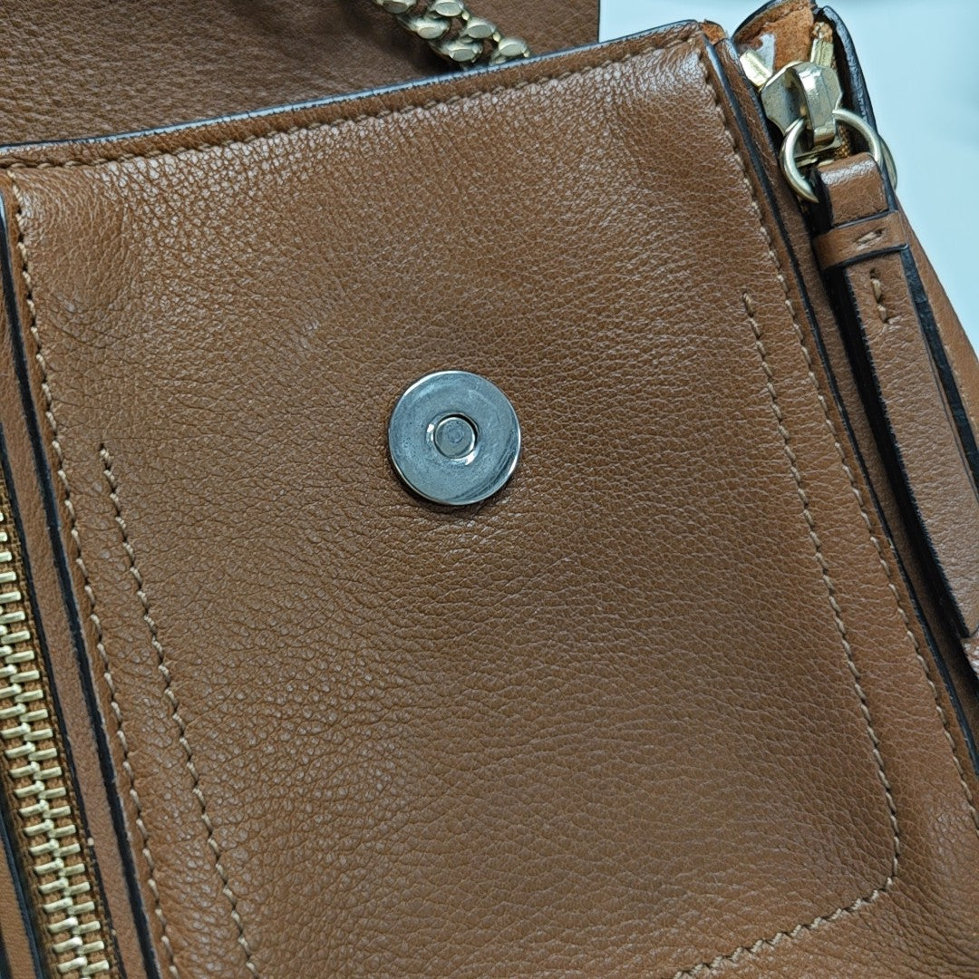 Faye Mini Calfskin Brown