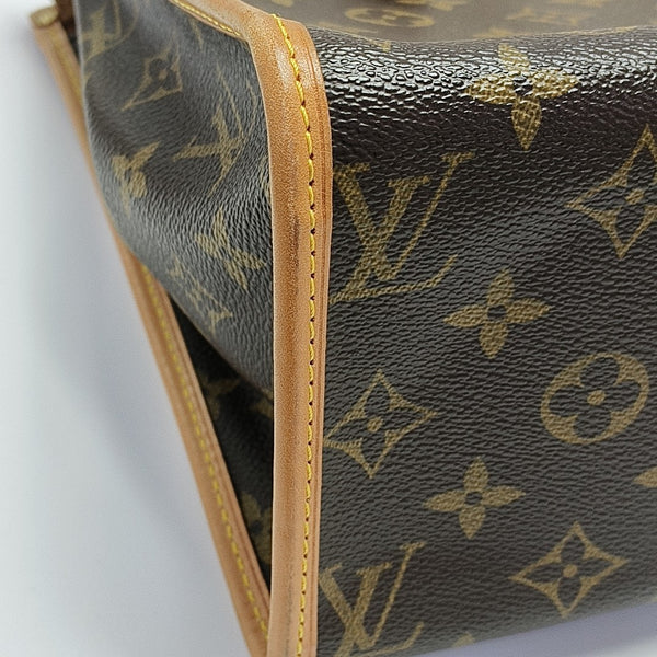 POPINCOURT Monogram Coated Canvas Brown
