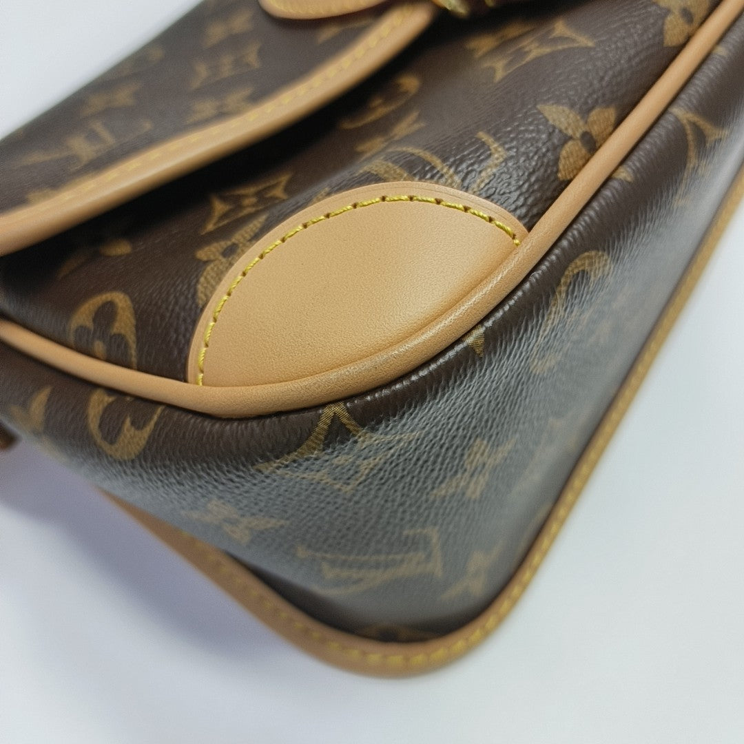 DIANE Monogram Coated Canvas Brown