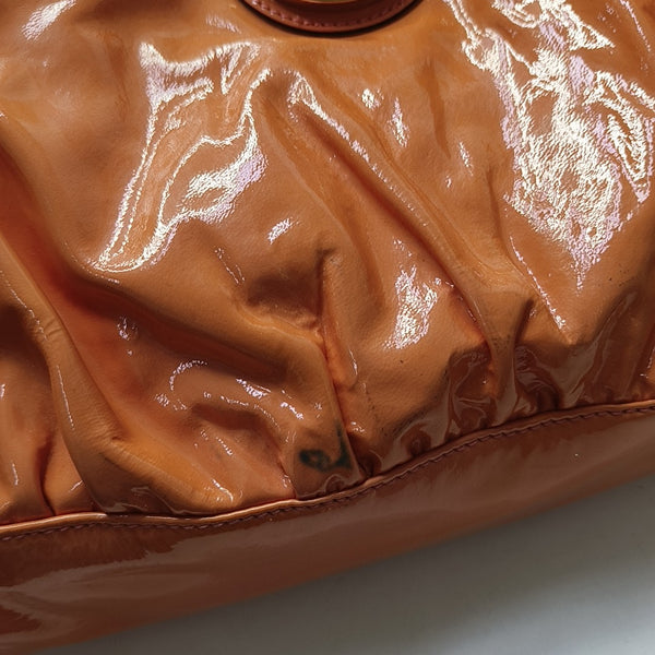 Calfskin Top Handle Bag Orange