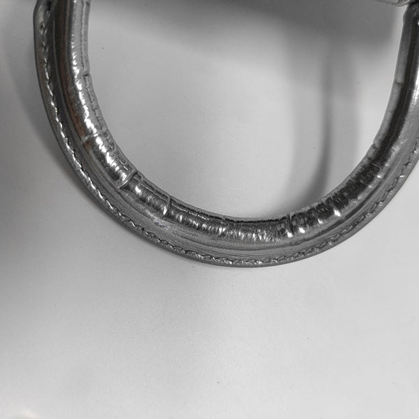Hourglass Mini Calfskin Silver