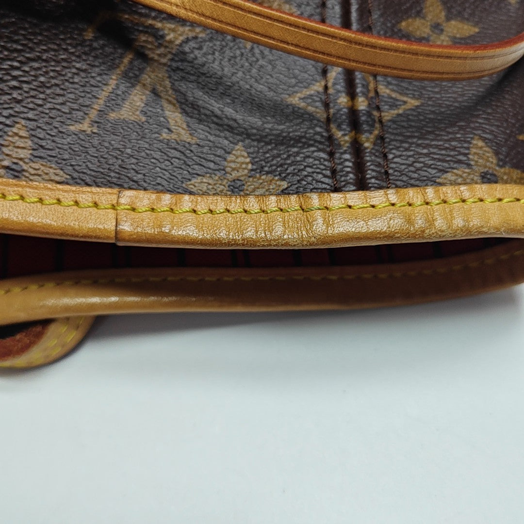 NEVERFULL MM Monogram Coated Canvas Brown