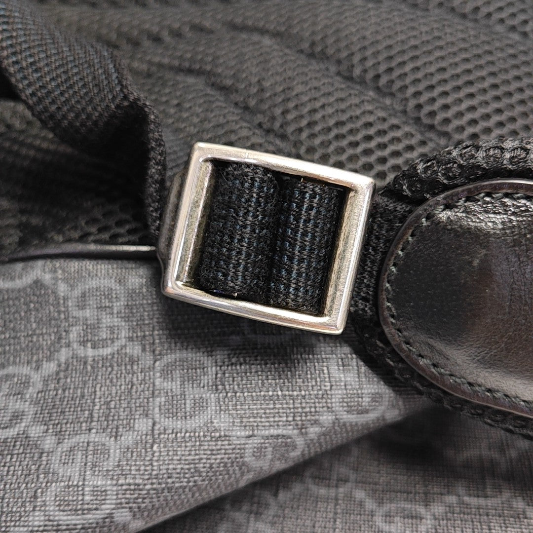 Retro Medium Monogram Coated Canvas Black