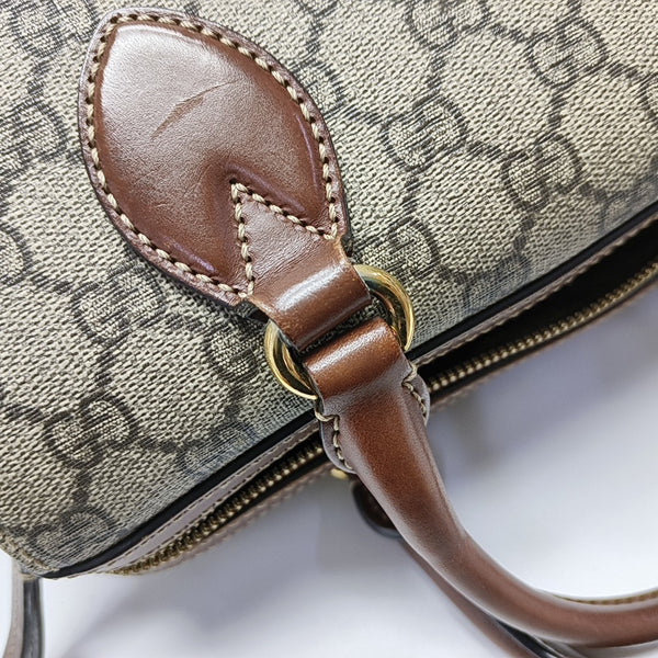 GG Blooms Monogram Coated Canvas Black