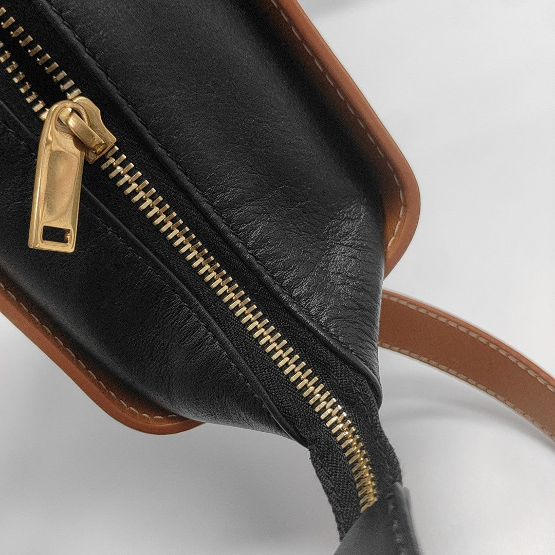 Calfskin Bucket Bag Black