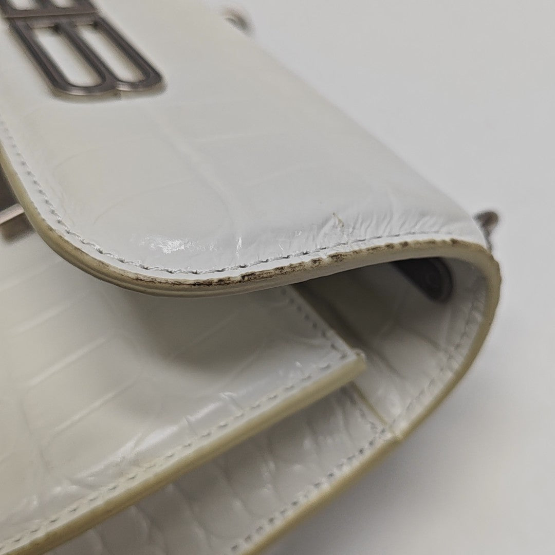 Calfskin Shoulder Bag White