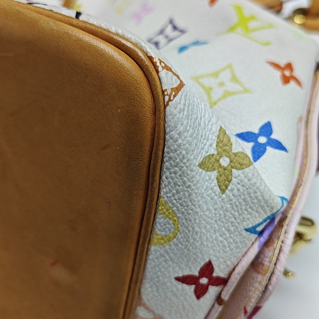 NÉONOÉ MM Monogram Coated Canvas White