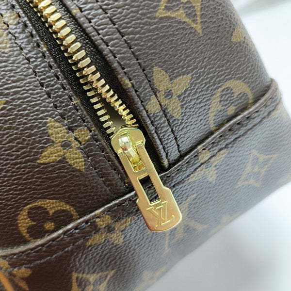 DEAUVILLE MM Monogram Coated Canvas Brown