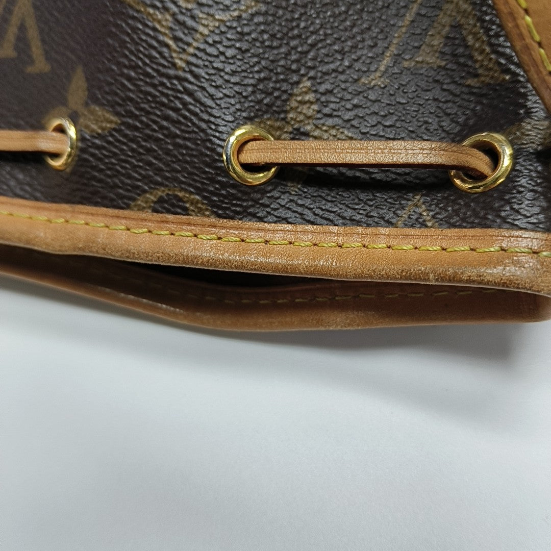 NÉONOÉ Nano Monogram Coated Canvas Brown