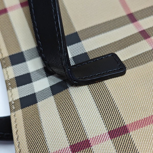 Coated Canvas Tote Bag Beige