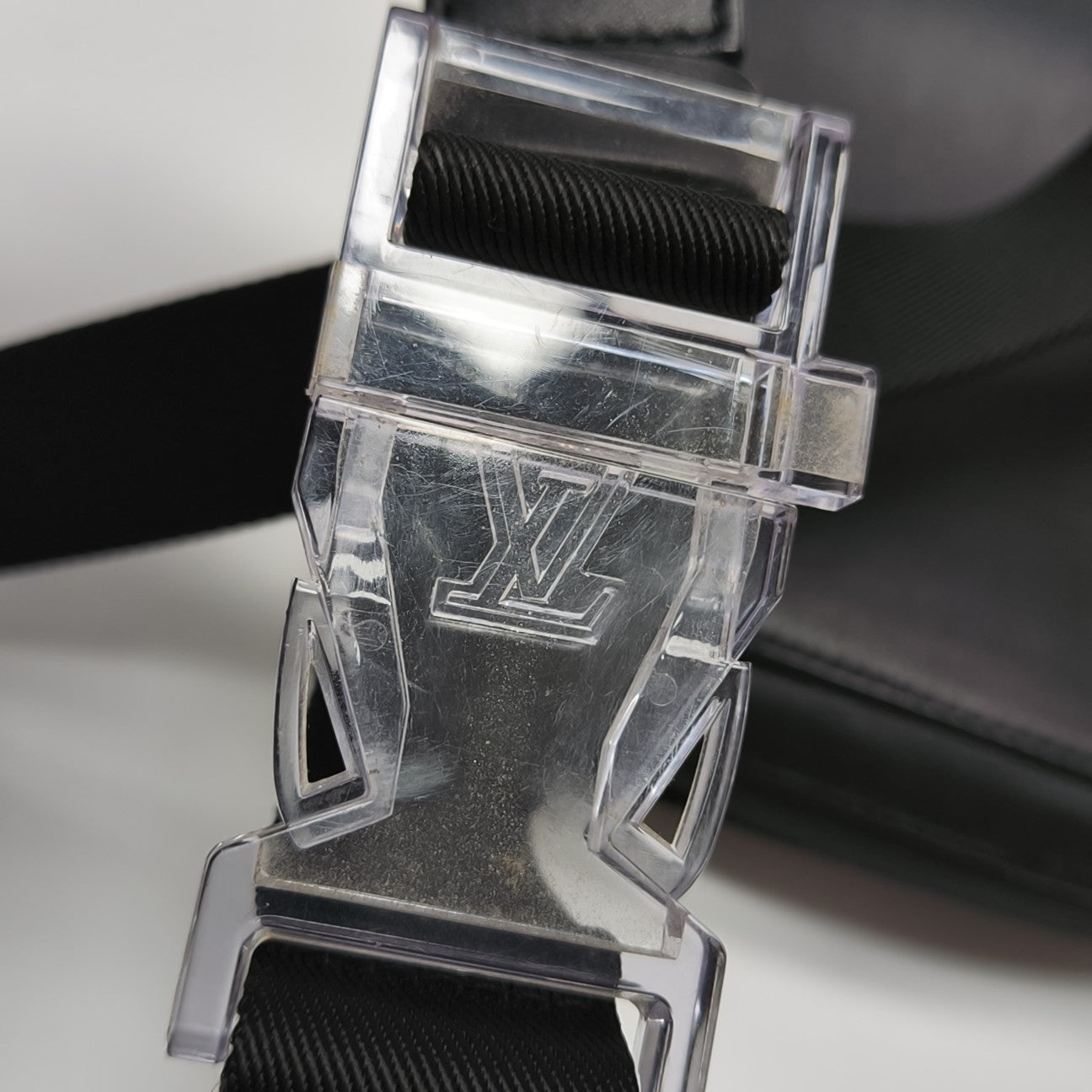 Monogram Lambskin Belt Bag Black