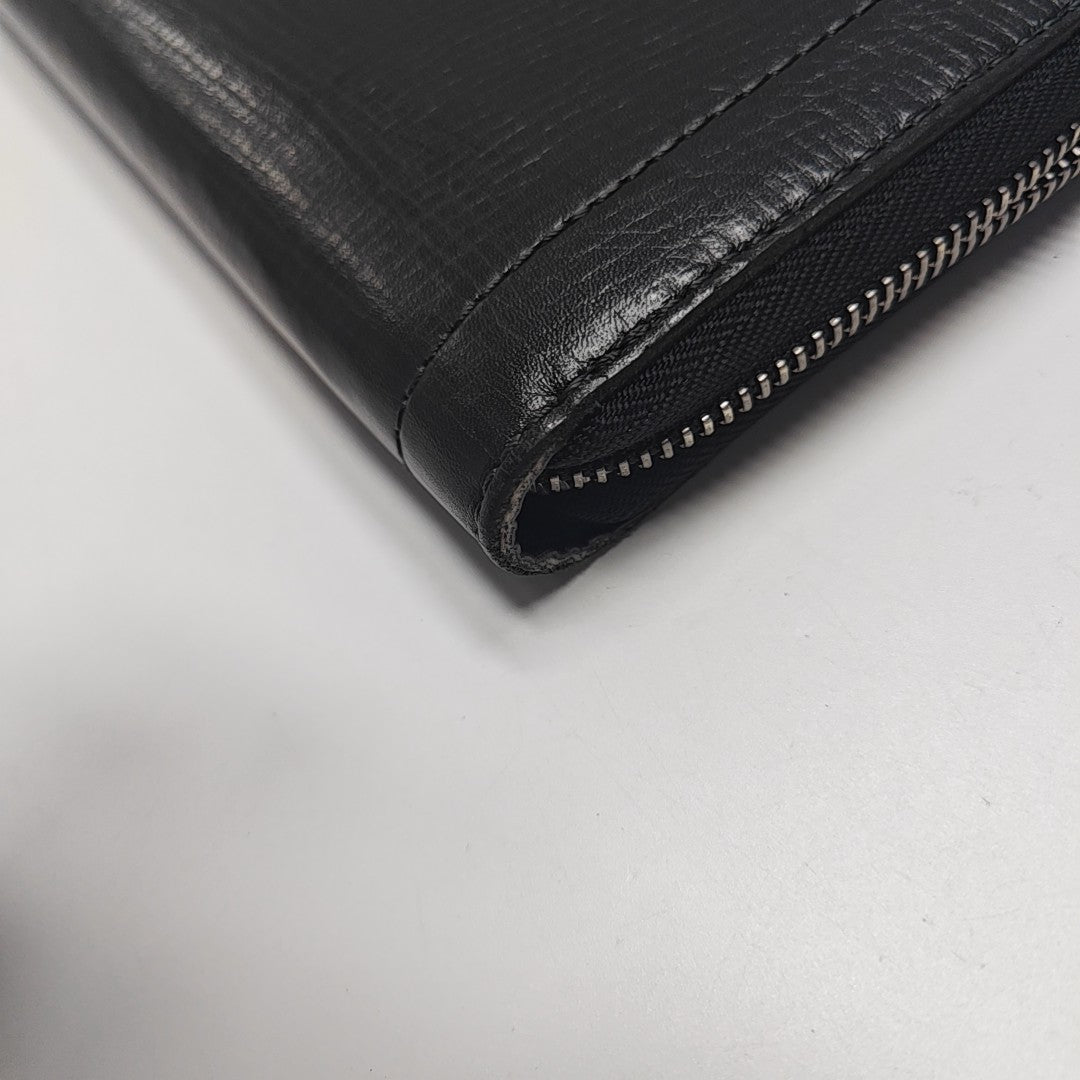 ZIPPY Calfskin Black Wallet