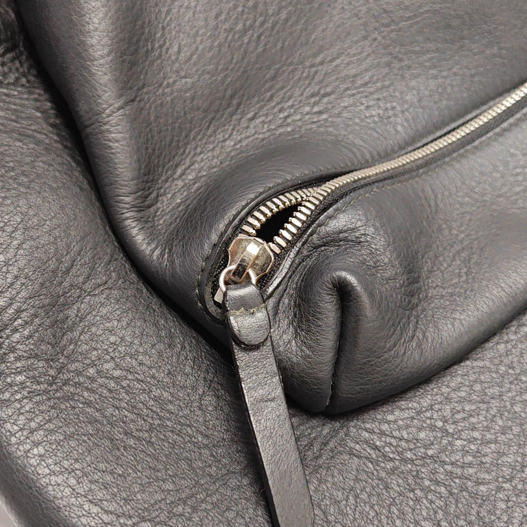 Calfskin Backpack Large Black