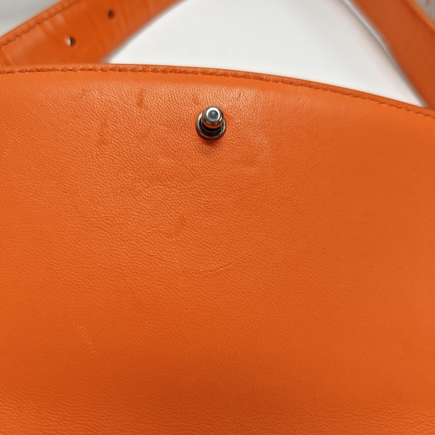 Calfskin Shoulder Bag Orange