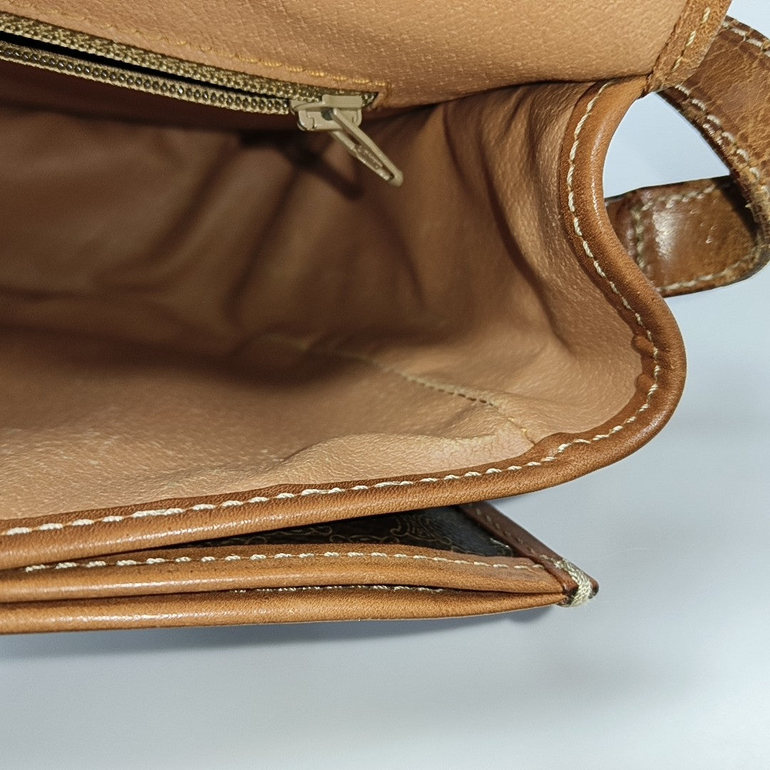 MACADAM CLUTCHES Coated Canvas Brown