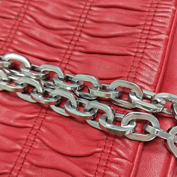 Mini Bag Quilted Lambskin Red
