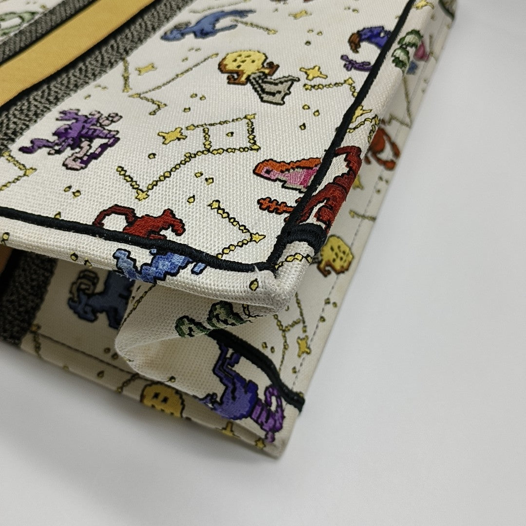 Book Tote Large Canvas White