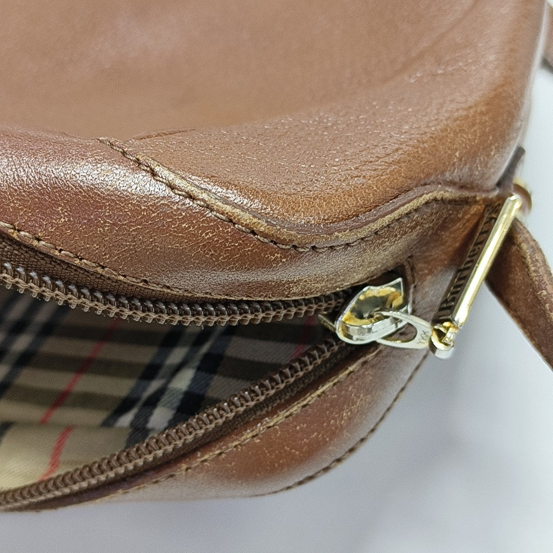Calfskin Crossbody Bag Brown