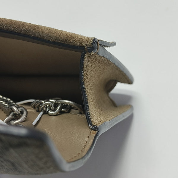 Dionysus Super Mini Monogram Coated Canvas Beige