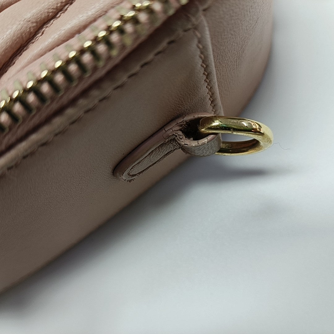 Quilted Lambskin Shoulder Bag Pink