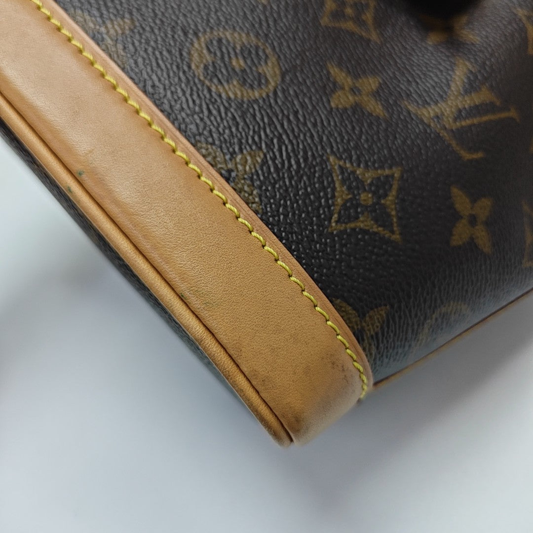 NOÉ Nano Monogram Coated Canvas Brown
