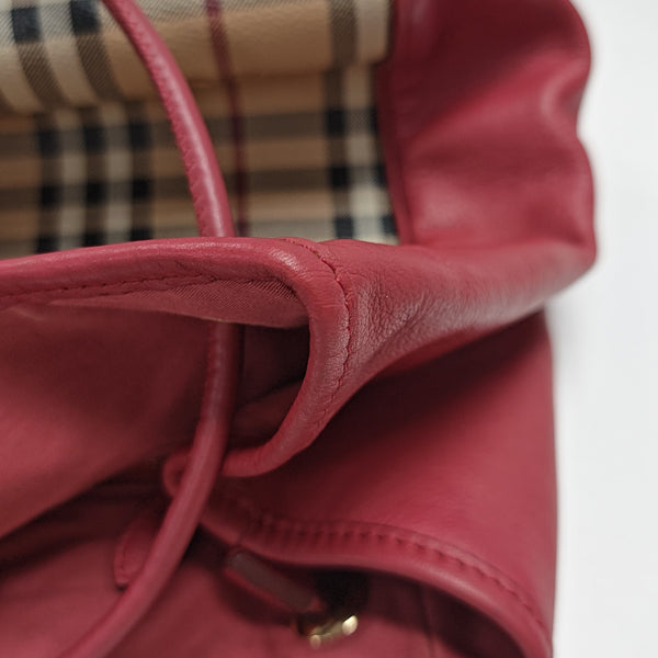 Coated Canvas Tote Bag Beige