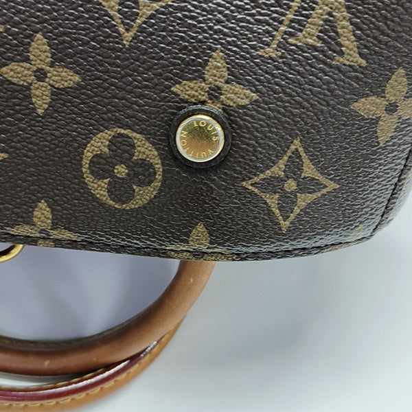 MONTAIGNE BB Monogram Coated Canvas Brown