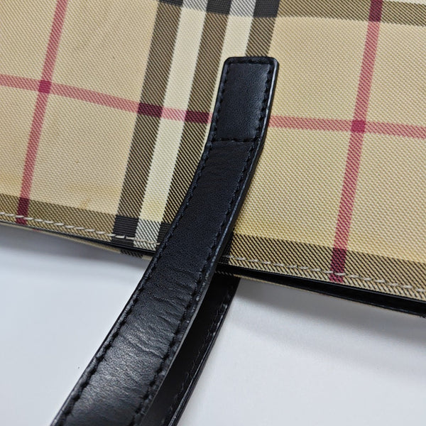 Coated Canvas Tote Bag Beige
