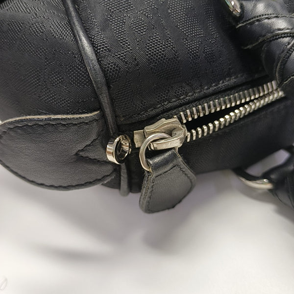 Canvas Top Handle Bag Black