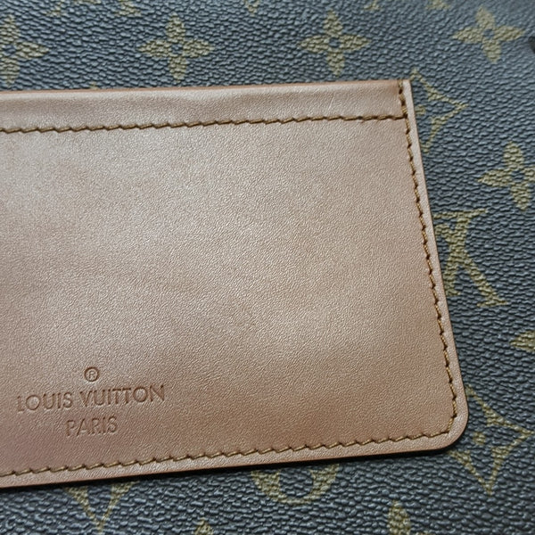 MARCEAU Monogram Coated Canvas Brown