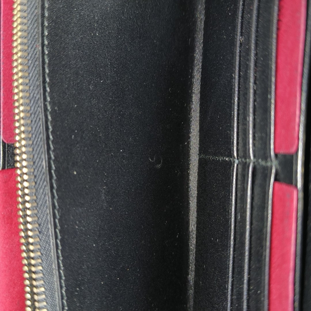 Rockstud Patent Leather Black Wallet