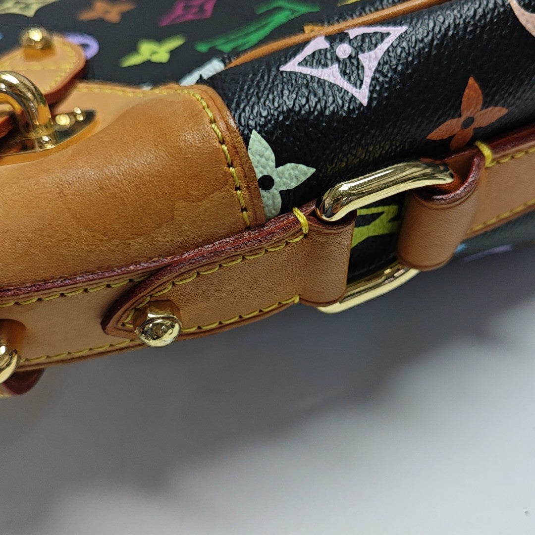 LV × TM GRETA Monogram Coated Canvas Black