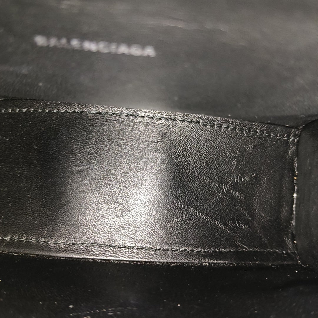 Hourglass Small Calfskin Black