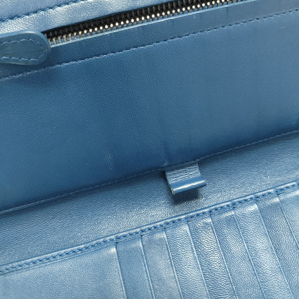 Calfskin Wallet Blue