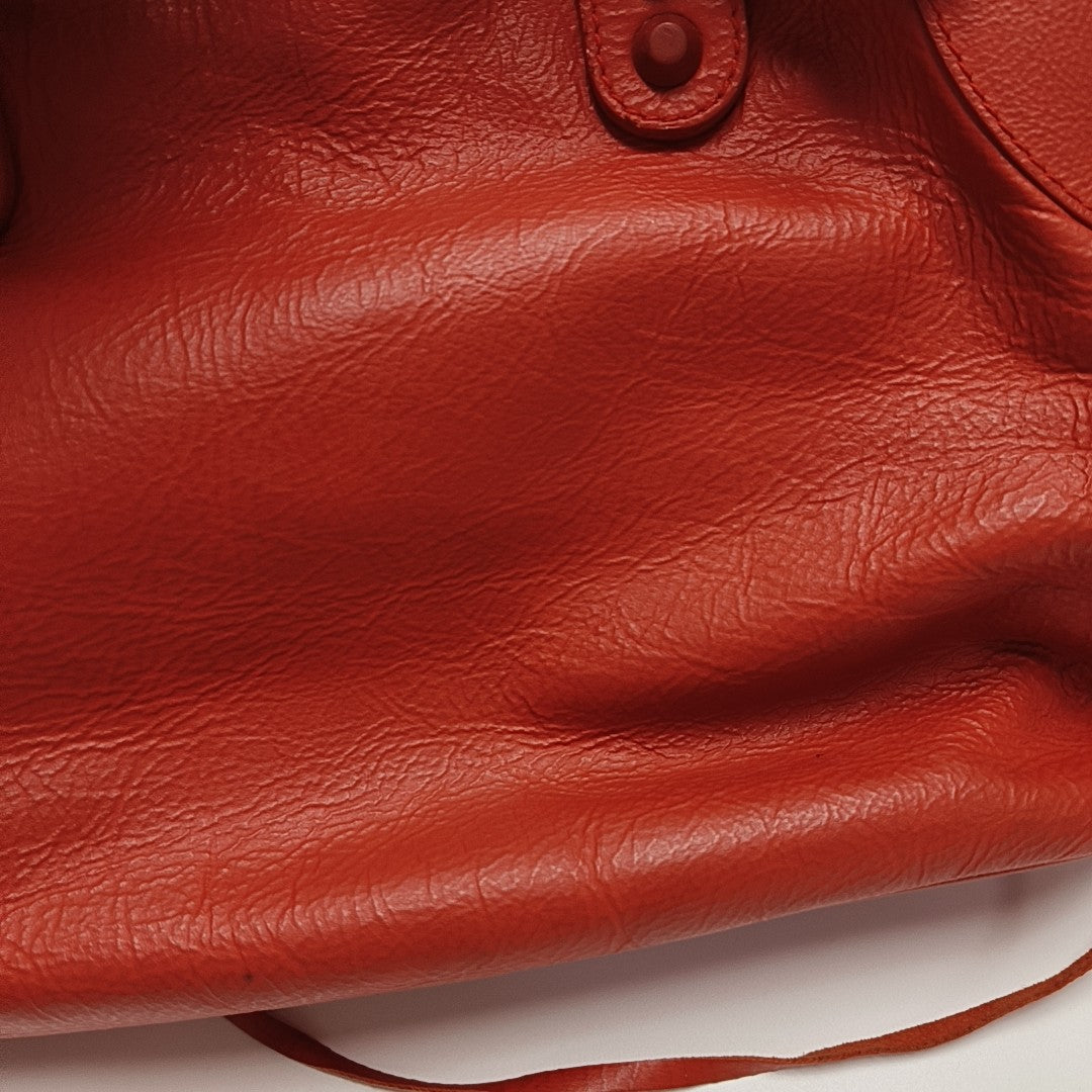 Calfskin Shoulder Bag Red