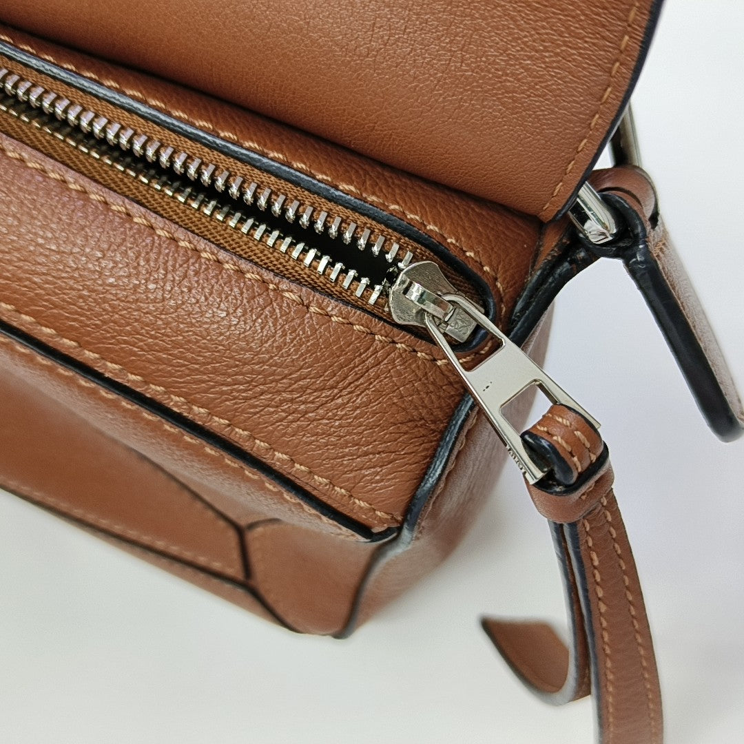 Puzzle Mini Calfskin Brown