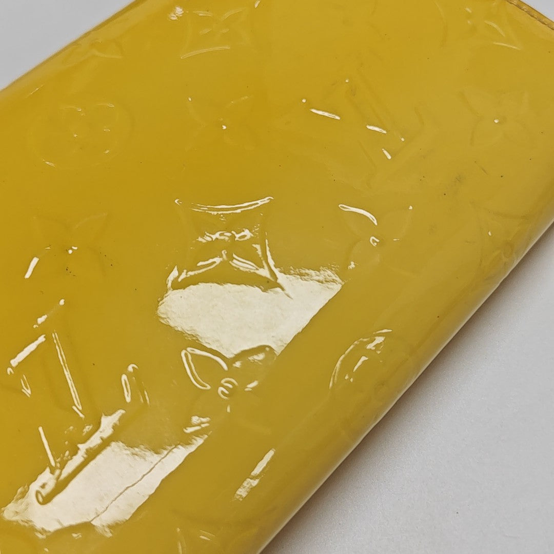 SARAH Monogram Patent Leather Yellow