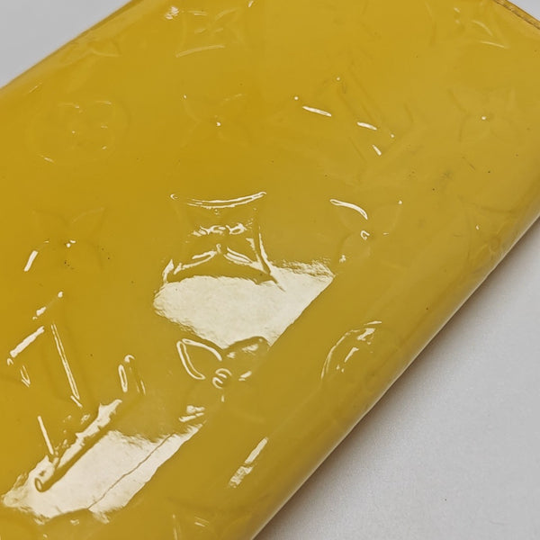 SARAH Monogram Patent Leather Yellow