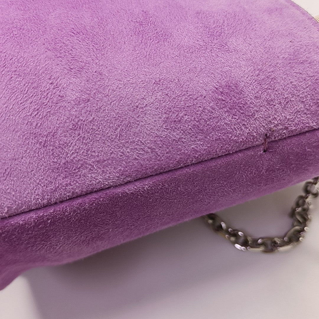 Suede Bucket Bag Pink
