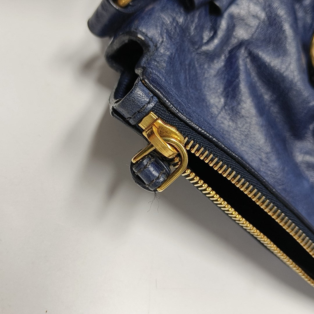 Bow Calfskin Blue