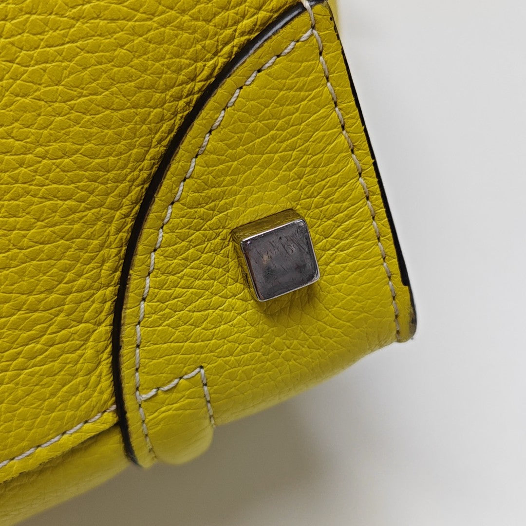 LUGGAGE Mini Calfskin Yellow