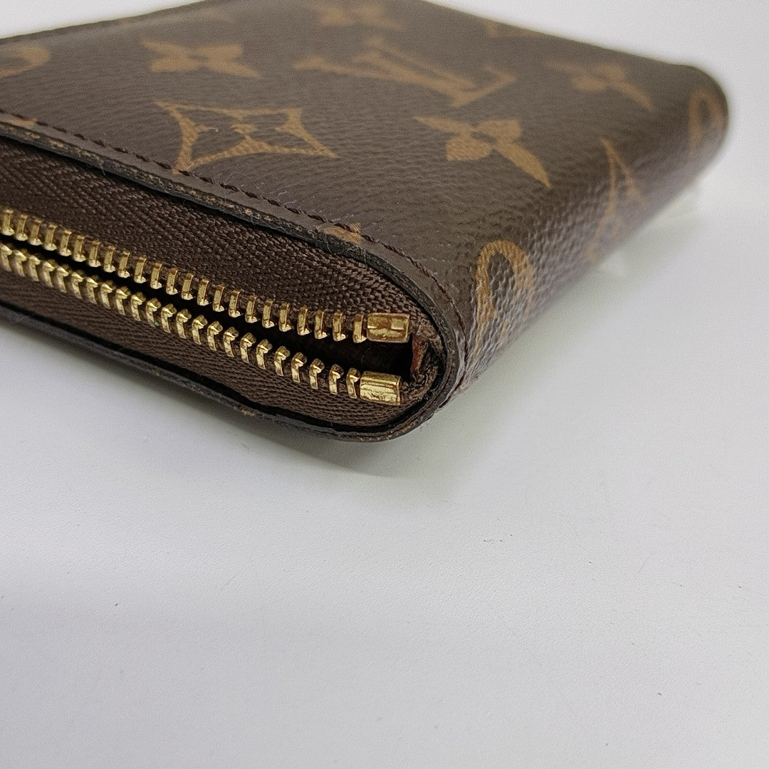 ZIPPY Monogram Coated Canvas Brown Wallet