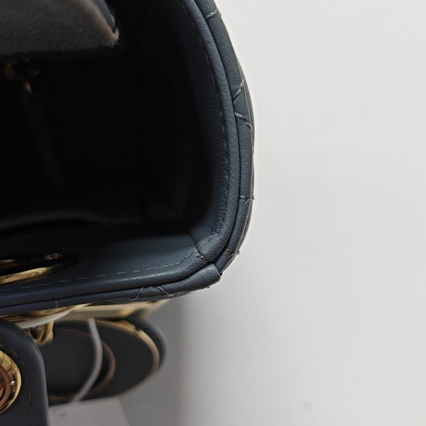Lady Dior Small Cannage Lambskin Blue