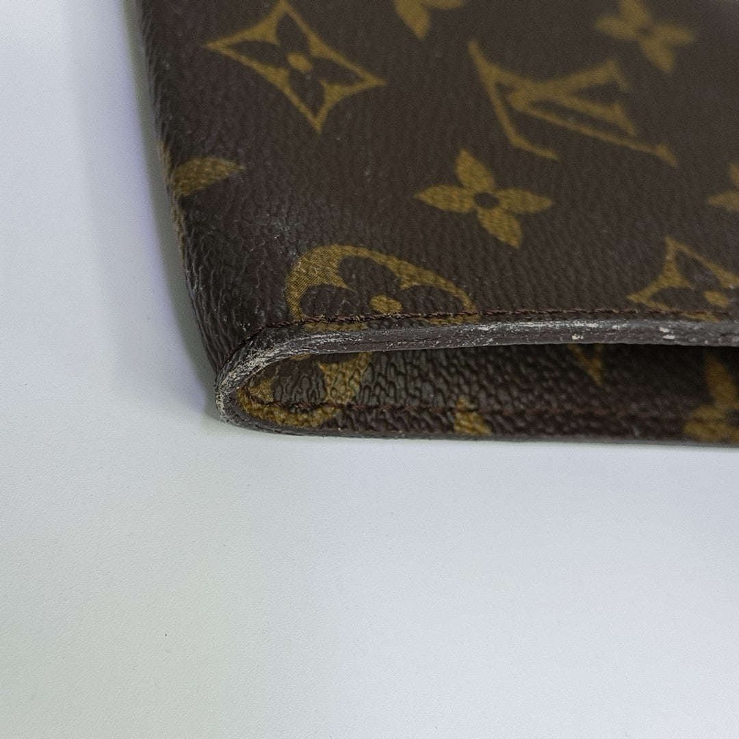 BUCKET Monogram Coated Canvas Brown
