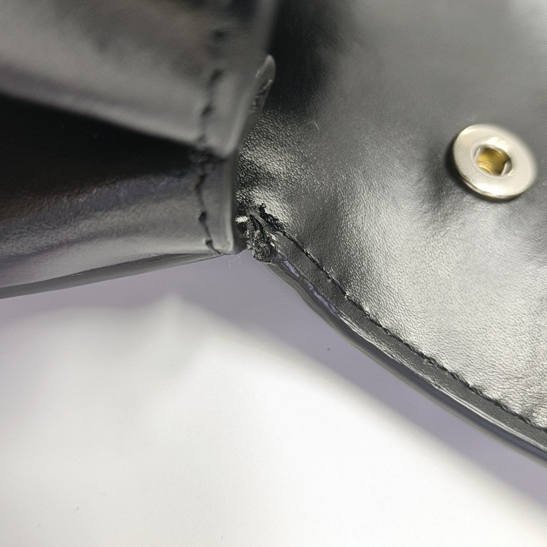 Calfskin Shoulder Bag Black